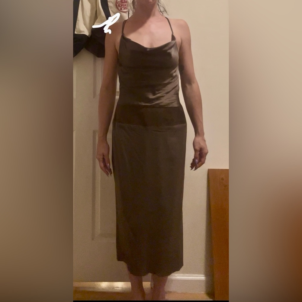 Nicole Miller Brown Midi Dress - Picture 10 of 11